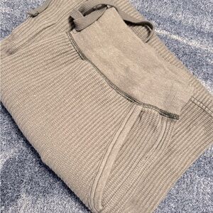 Aerie Soft Knit Lounge Wide Leg Lounge Pants in Dark Gray